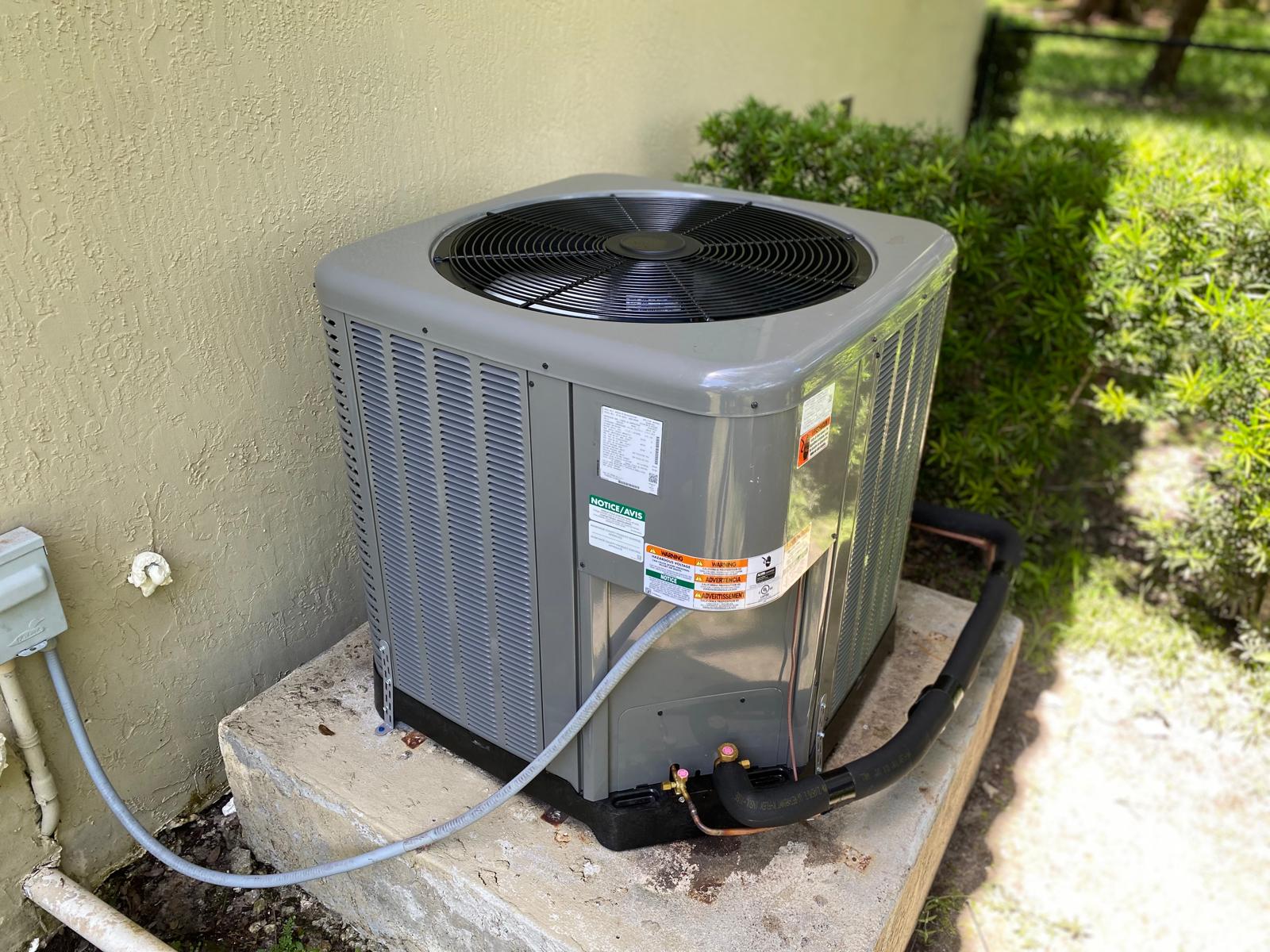 AC unit installation